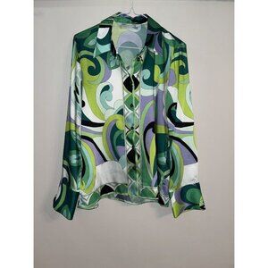 Zara Women Spring Floral Print Blouse Button-up Blouse